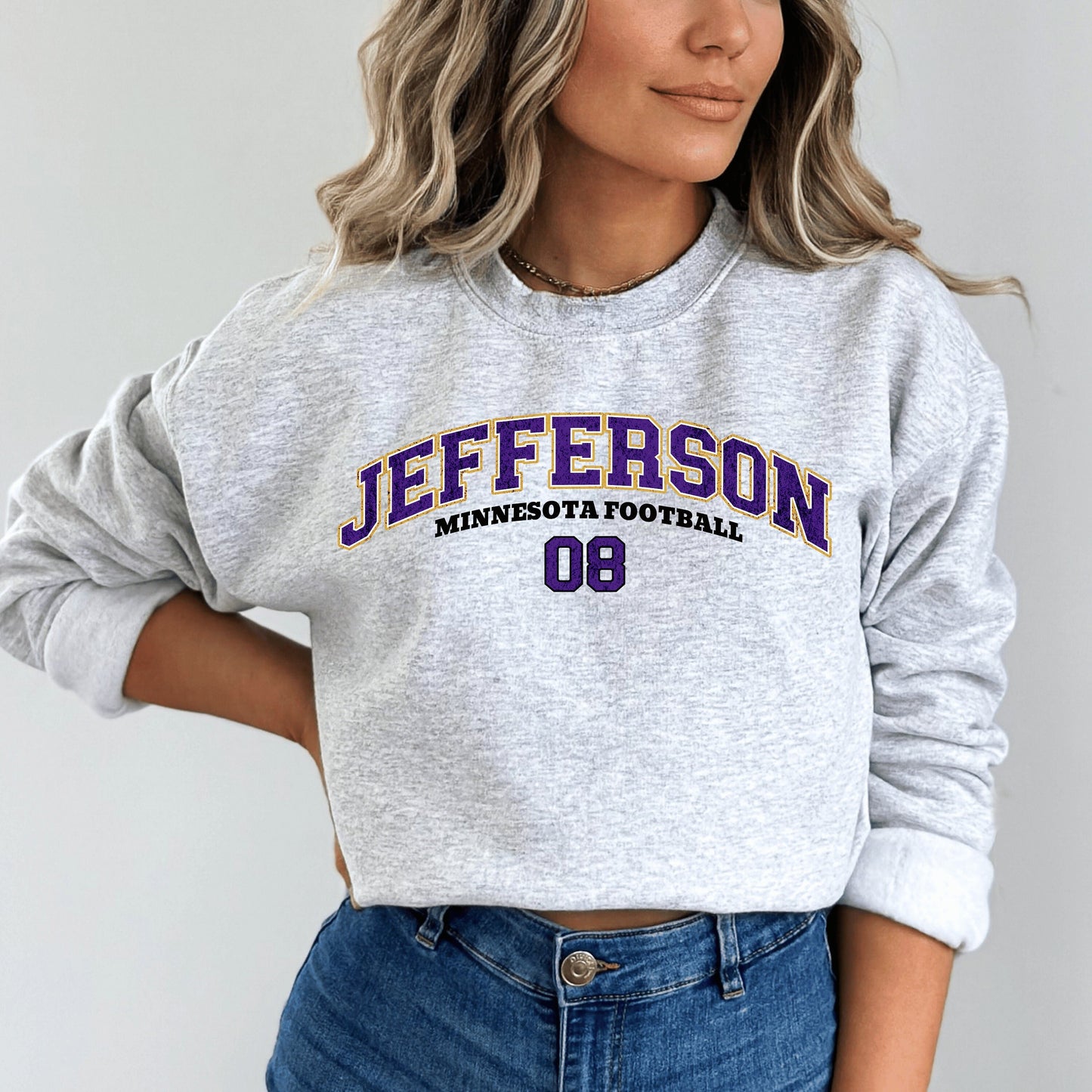 Justin Jefferson Crewneck Sweatshirt - Minnesota Football Viking Shirt