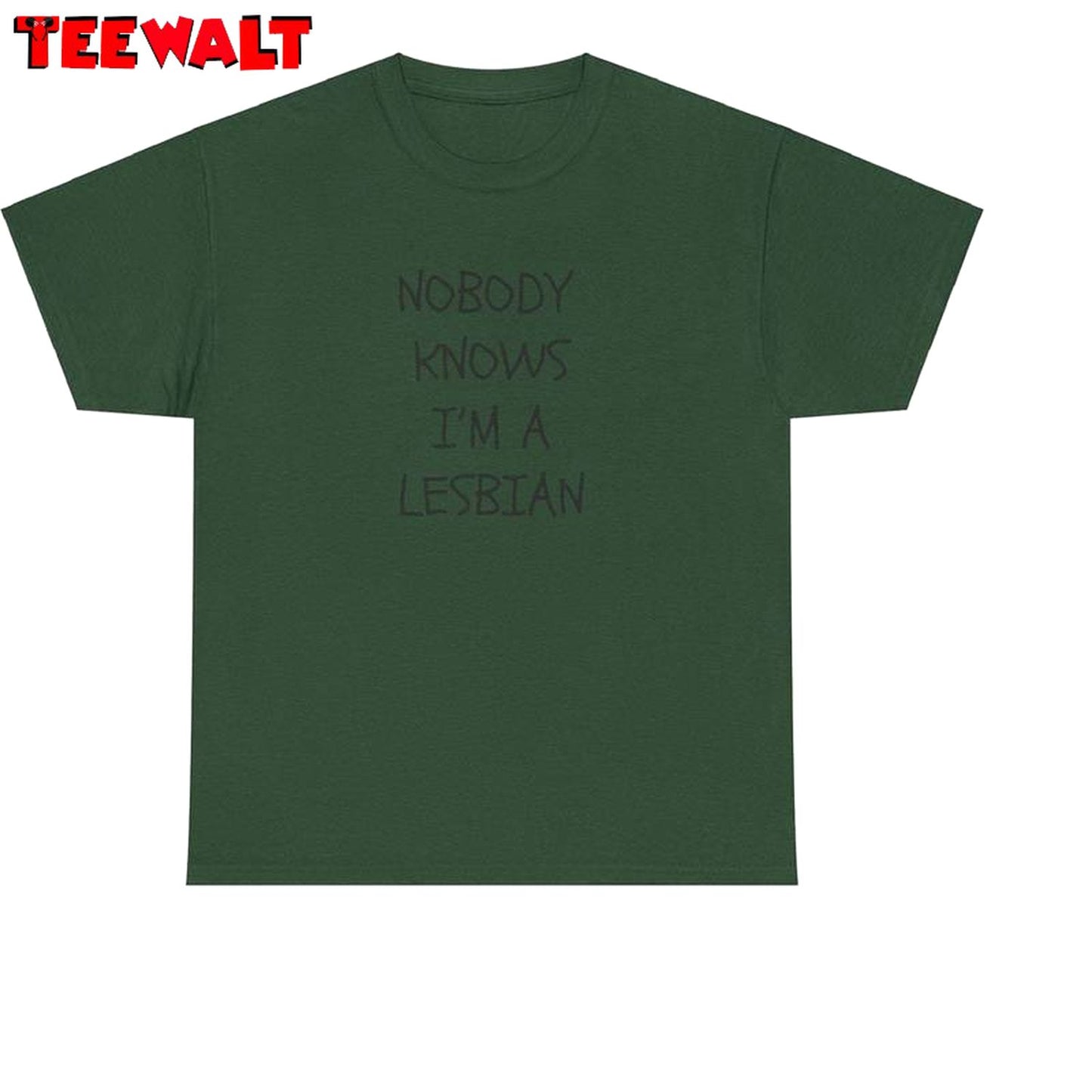 I'm A Lesbian Unisex Hoodie, New Rare Nobody Knows I'm A Lesbian T-shirt Long Sleeve