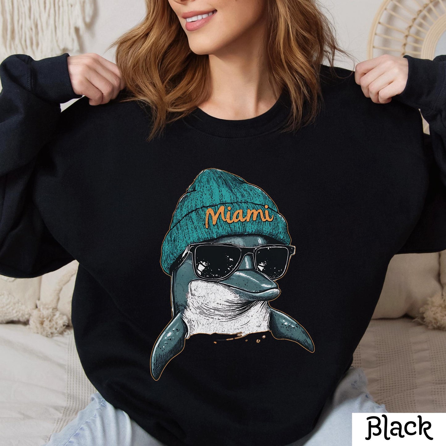 Vintage Miami Football Sweatshirt, Trendy Game Day Crewneck