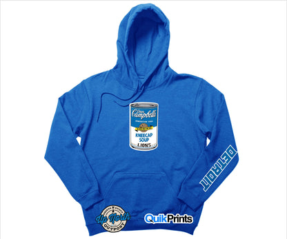 Dan Campbell'S Kneecap Soup Detroit Sleeve Pullover Hoodie