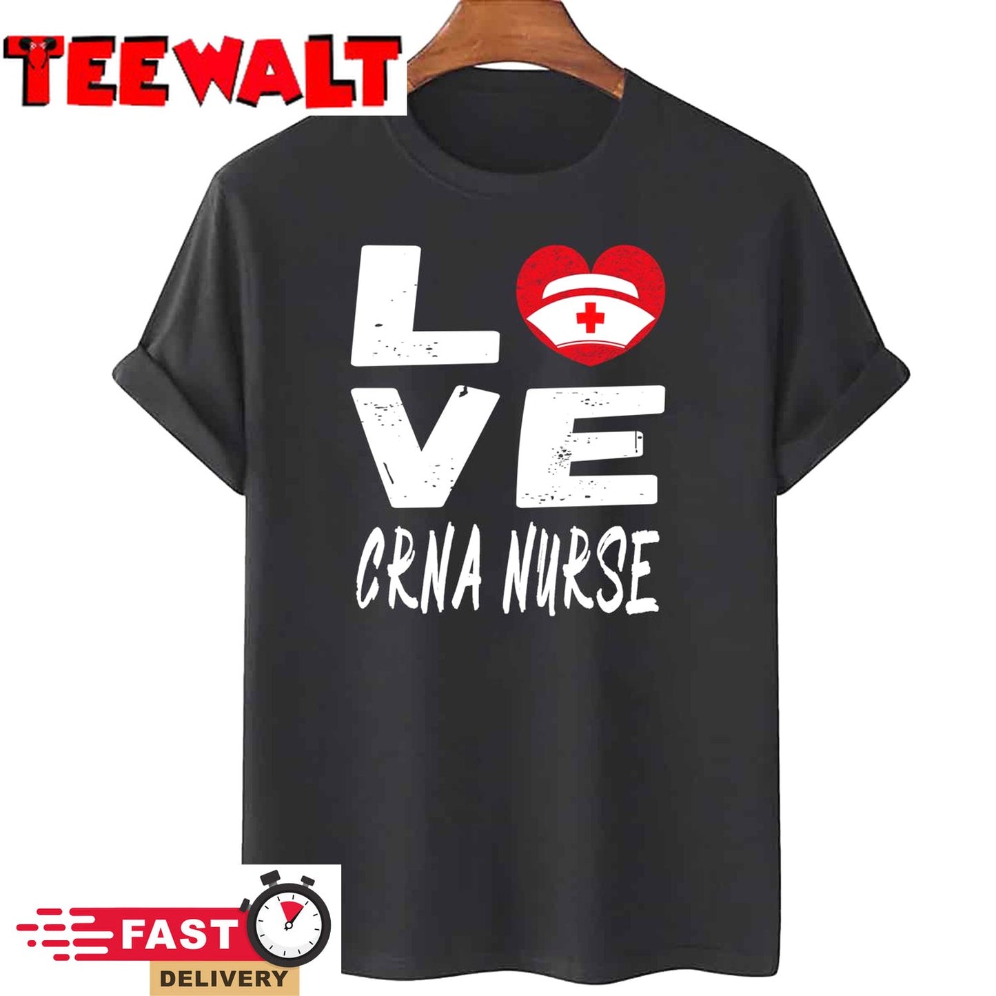 Valentine CRNA Nurse Love CRNA Nurse Perfect Gift For Nurse Unisex T-Shirt