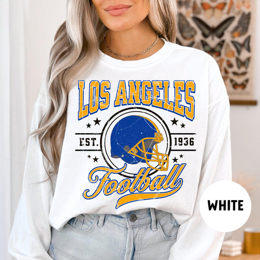 Vintage Los Angeles Football Sweatshirt - Ram Shirt By Comfort Colors