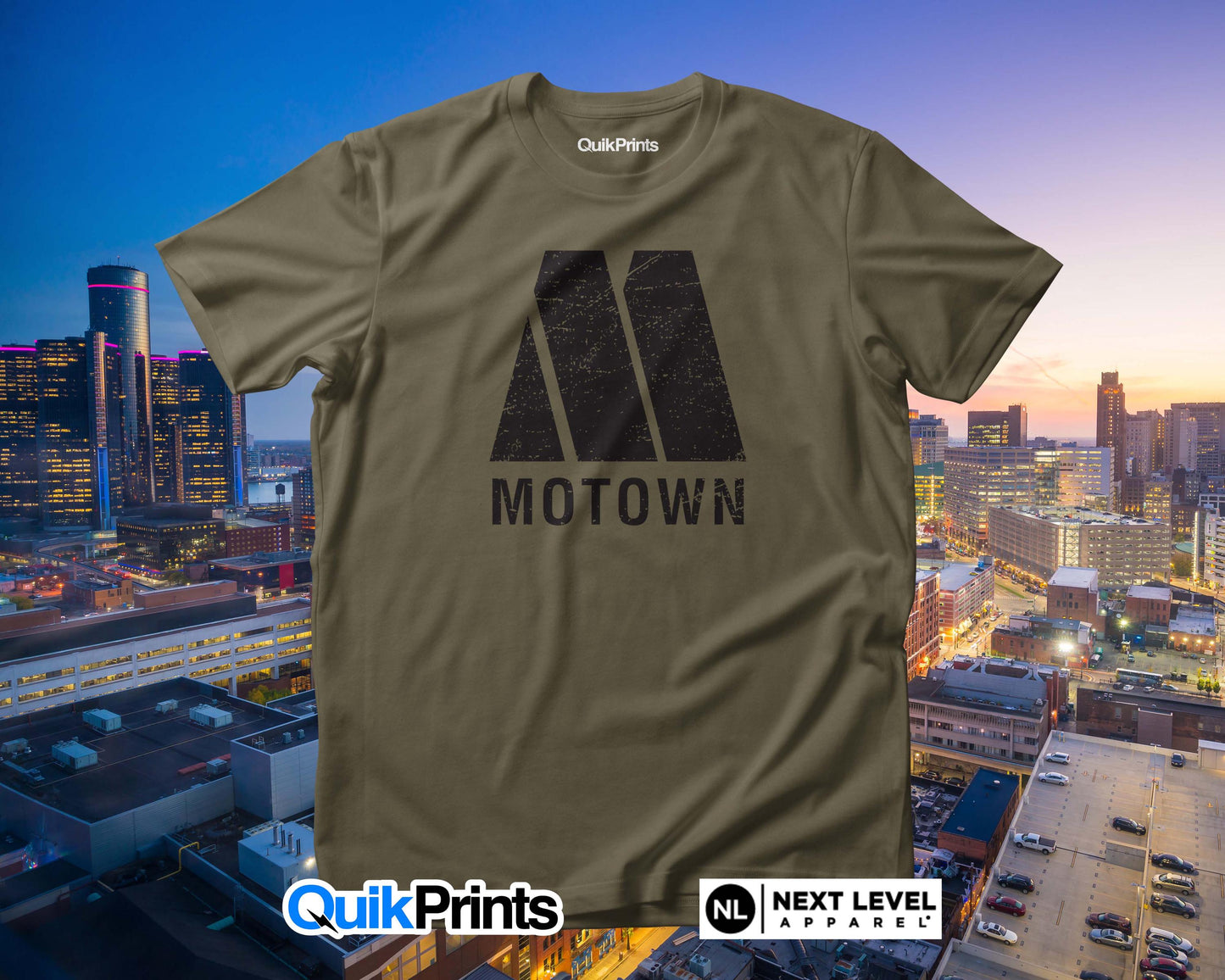 Motown Vintage Custom T-Shirt Sizes