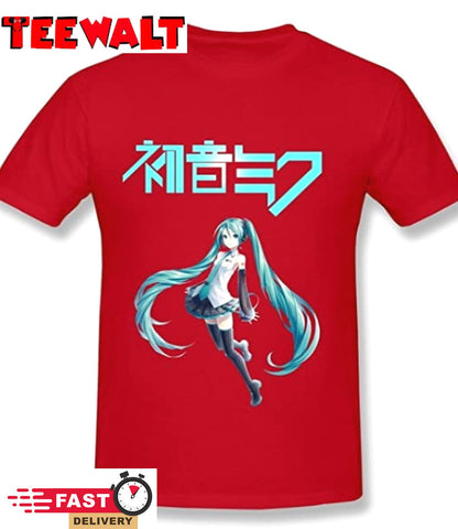 SHUNAN Men's Hatsune Miku T-Shirt