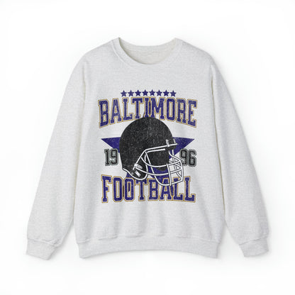 Baltimore Football Sweatshirt, Retro Lamar Jackson Crewneck, Vintage Style