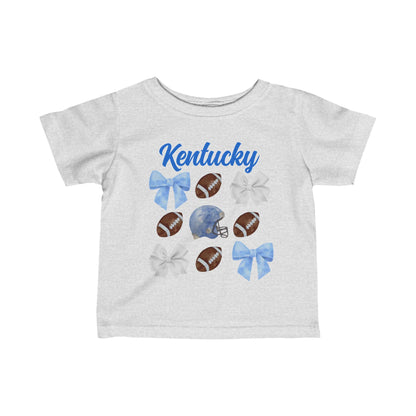 Kentucky Baby Game Day Football Top - Youth Coquette Bow Kids Shirt