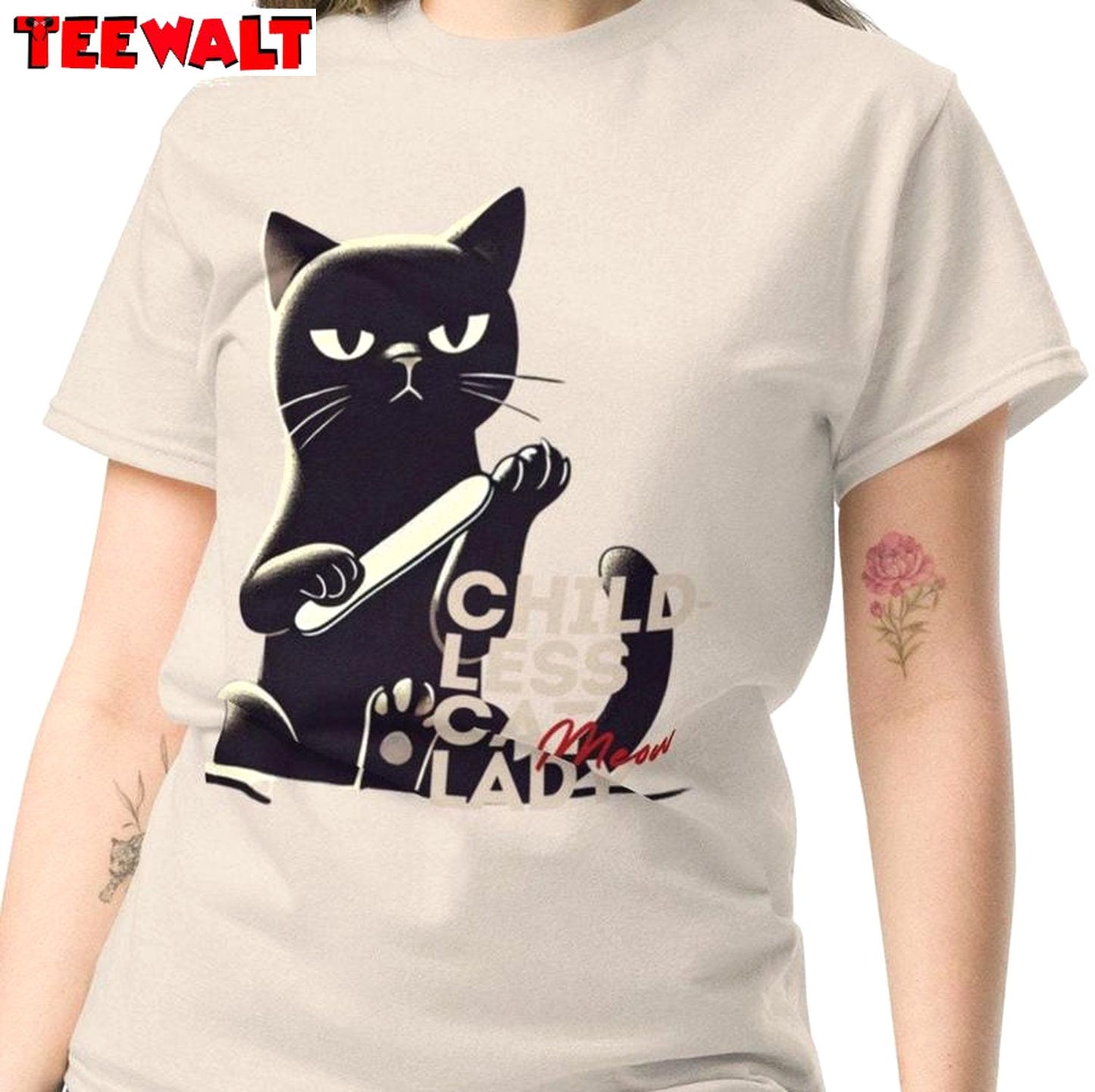 Funny Childless Cat Lady Shirt, Musthave Hoodie T-shirt