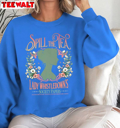 Society Papers Inspired Sweatshirt , New Rare Lady Whistledown Shirt Crewneck