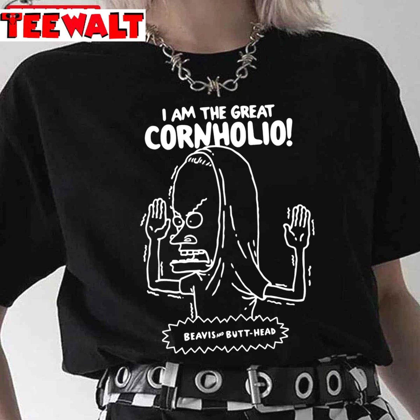 Beavis And Butthead Great Cornholio Outlined Sketch Unisex T-Shirt