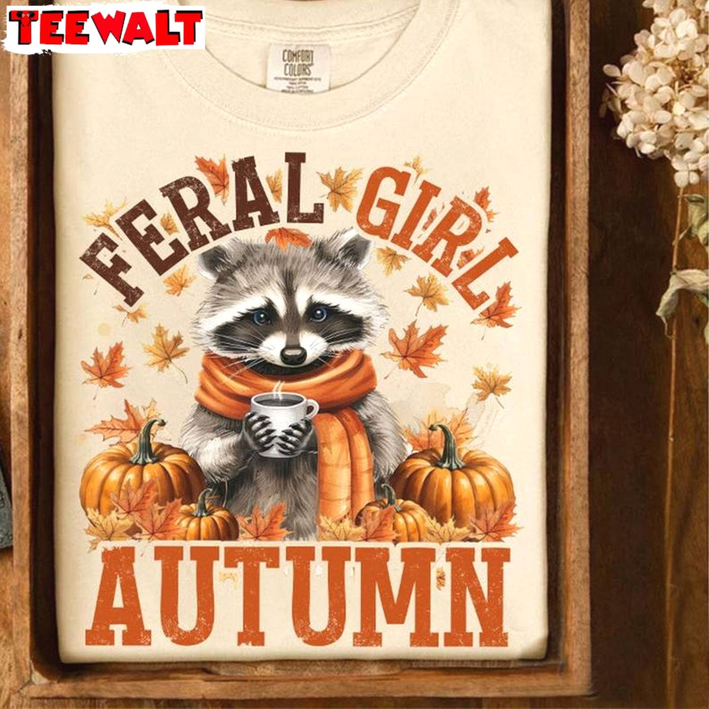 Funny Autumn Unisex Hoodie, Limited Feral Girl Autumn Shirt Crewneck