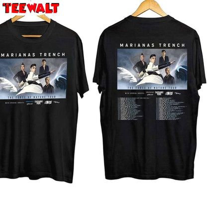 Marianas Trench The Force Of Nature Tour 2024 Shirt, Marianas Trench 2024 Tee Tops Crewneck