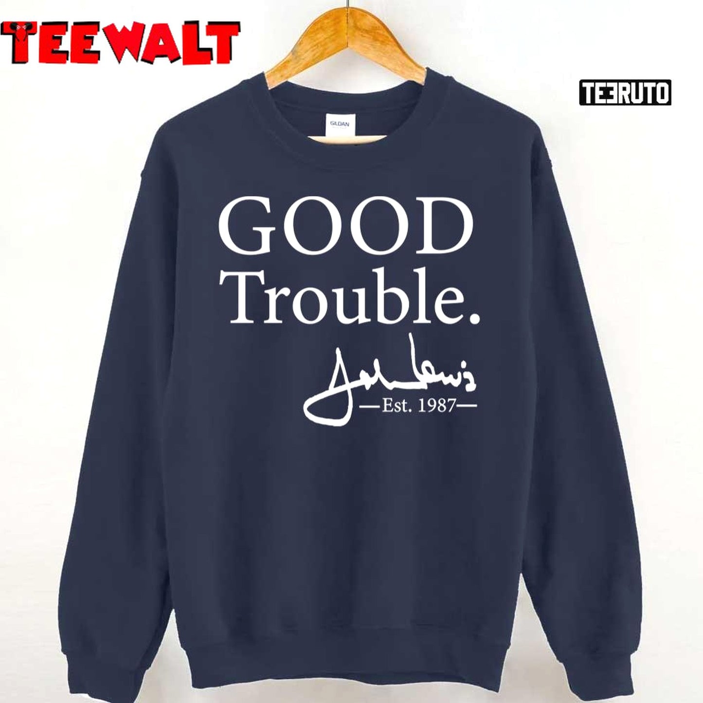 Good Trouble John Lewis Signature Est 1987 Unisex T-Shirt