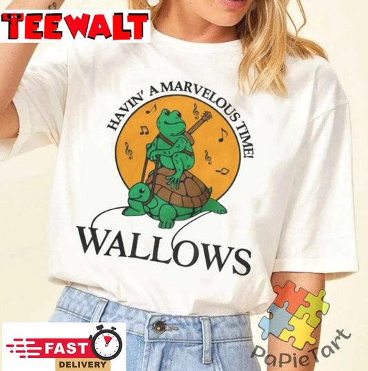 Having A Marvelous Time Wallows Frog Riding Turtle T Shirt