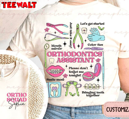 Vintage Orthodontic Assistant Unisex T Shirt , Dental Assistant Limited Sweater T Shirt