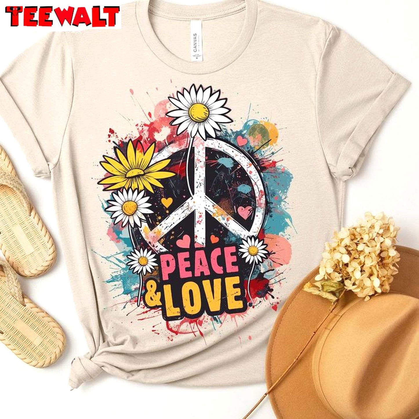 Creative Peace And Love Sweatshirt , Inspirational Quotes Sweater