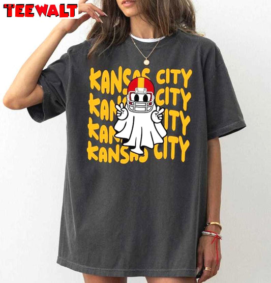 Retro Kansas City Football T Shirt, Funny Ghost Shirt, For Family, Tee, Merch