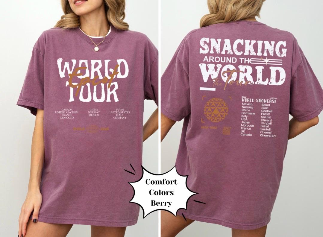 Snack Around The World Magic Mouse Theme Park Comfort Shirt