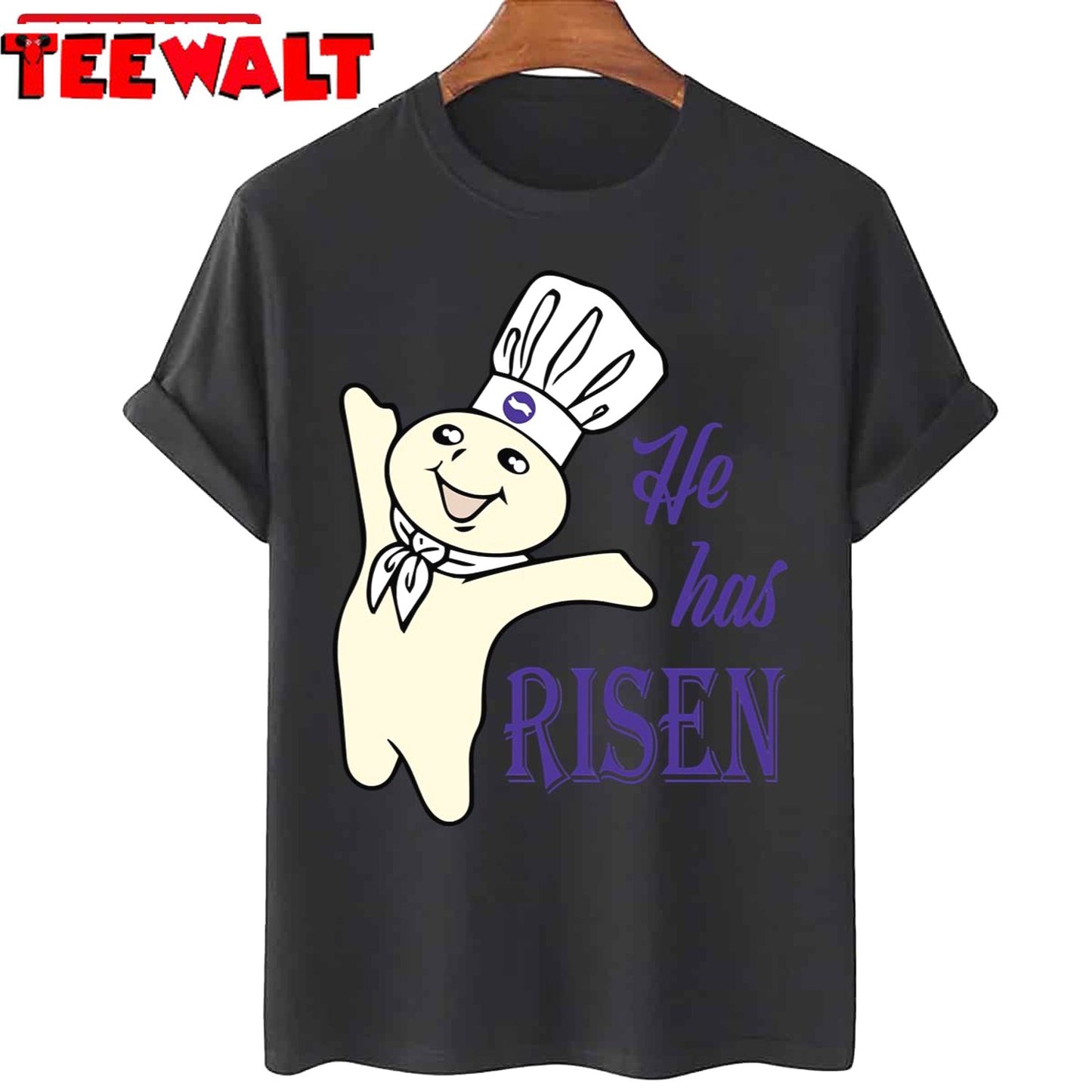 He Hes Risen Doughboy Pillsbury Purple Unisex T-Shirt