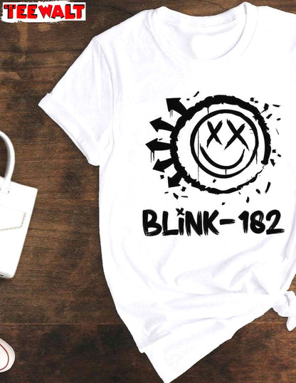 Cute Blink 182 Shirt, Smile Face Must Have Crewneck Long Sleeve