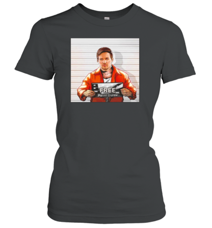 Free Pavel Durov Mugshot Cartoon T-Shirt