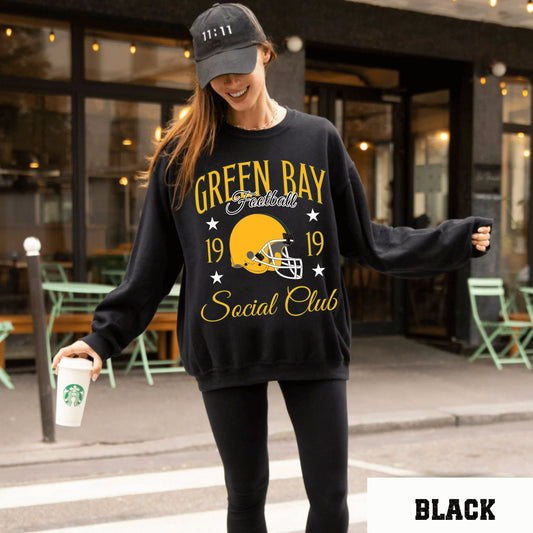 Green Bay Football Sweatshirt, Packers Crewneck, Vintage Sweatshirt