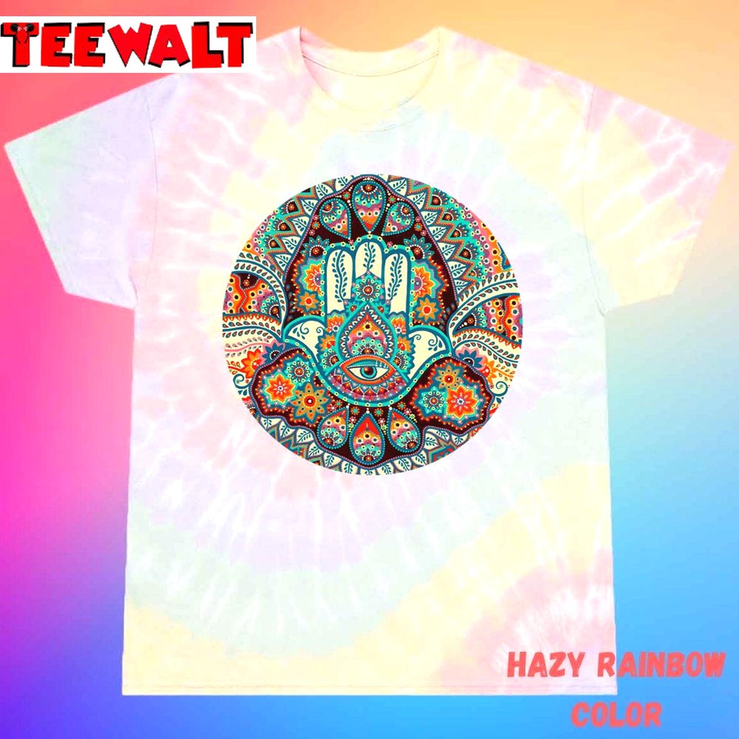 Hamsa Hand Unisex Tie Dye Tee