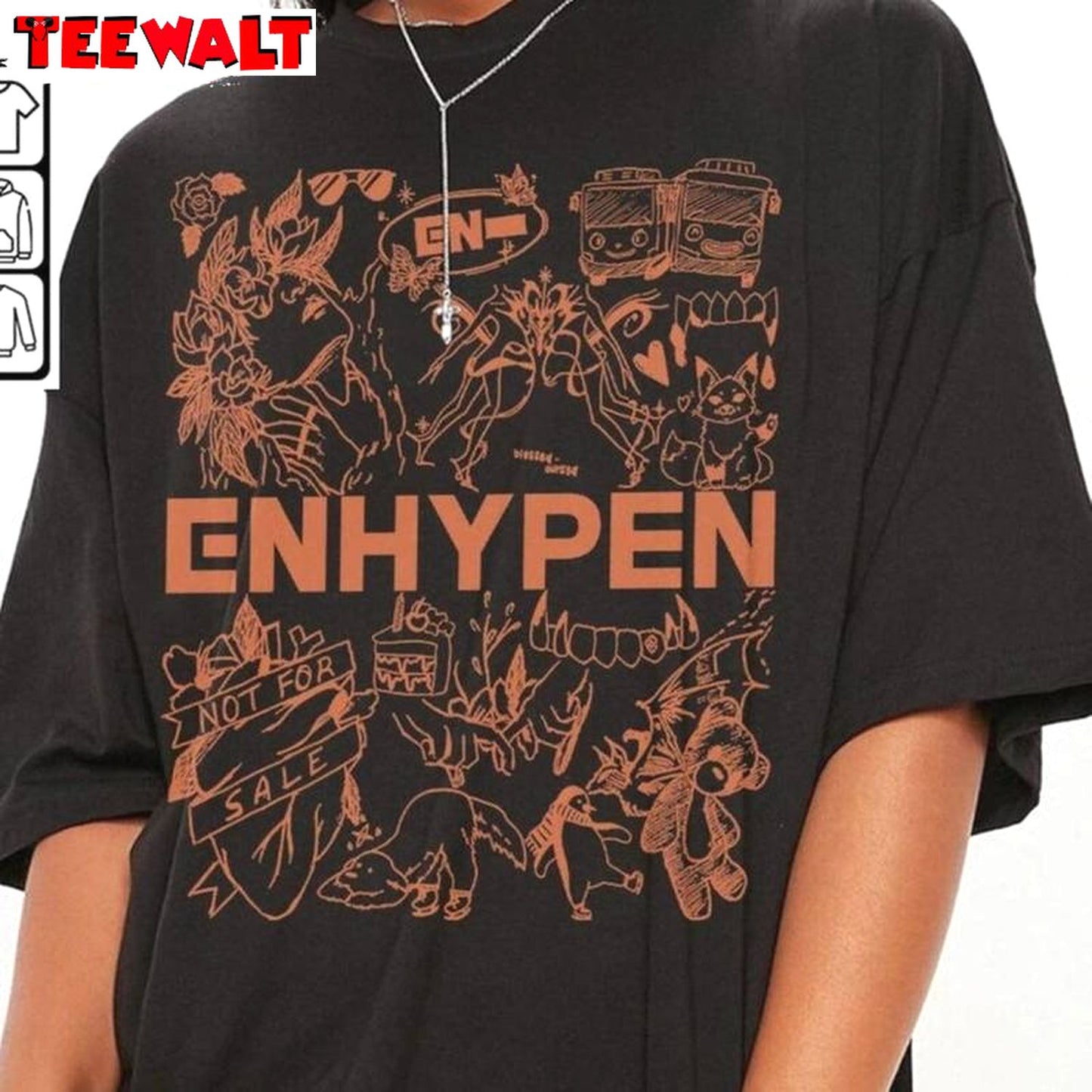 Enhypen Kpop Shirt, Enhypen Album Lyrics Crewneck Sweatshirt T-shirt