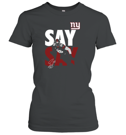 New York Giants Saquon Barkley Say Say Signature T-Shirt