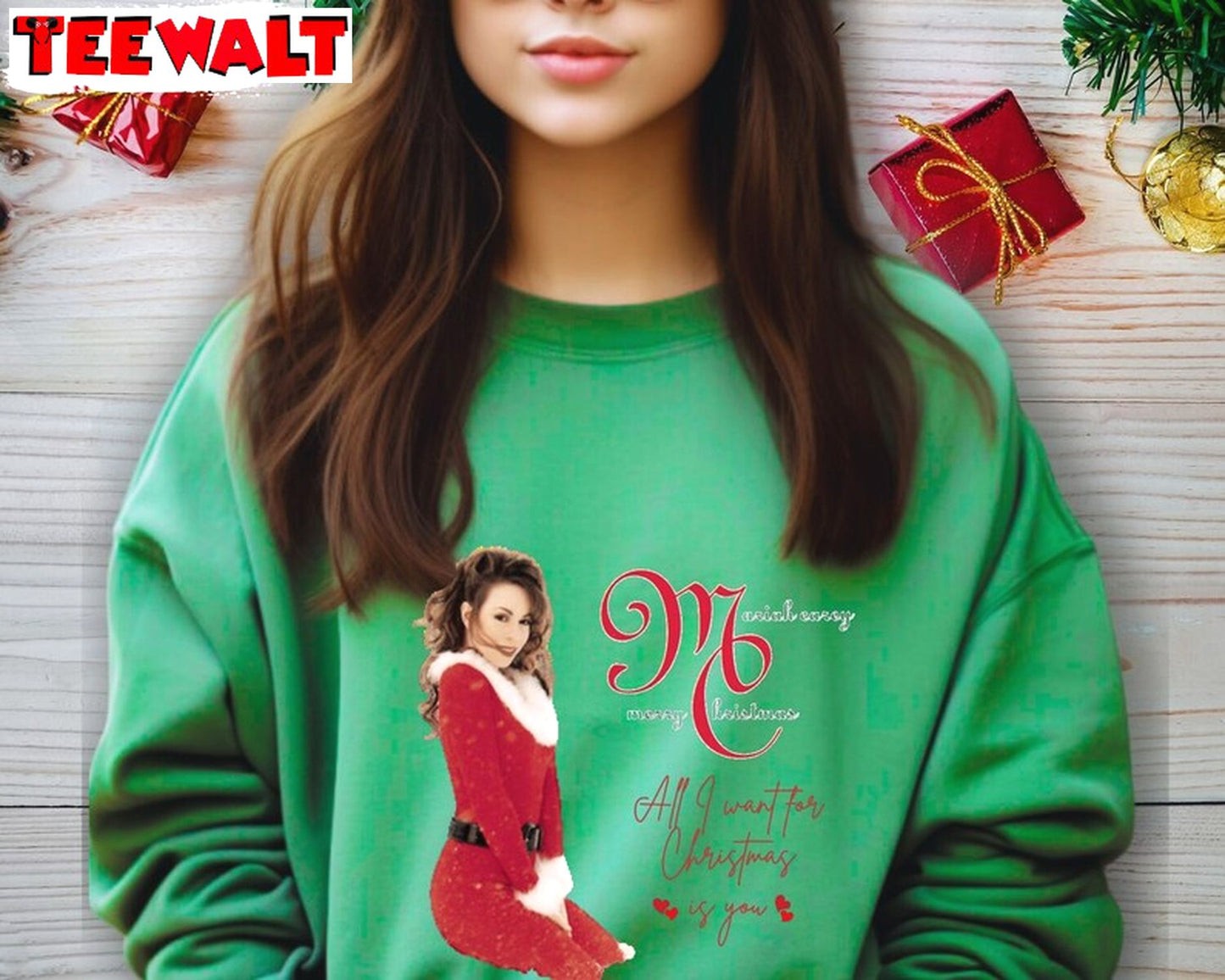 1ariah Carey Christmas Sweatshirt, Xmas Hoodie, Long Sleeve Cotton, Tee, Merch