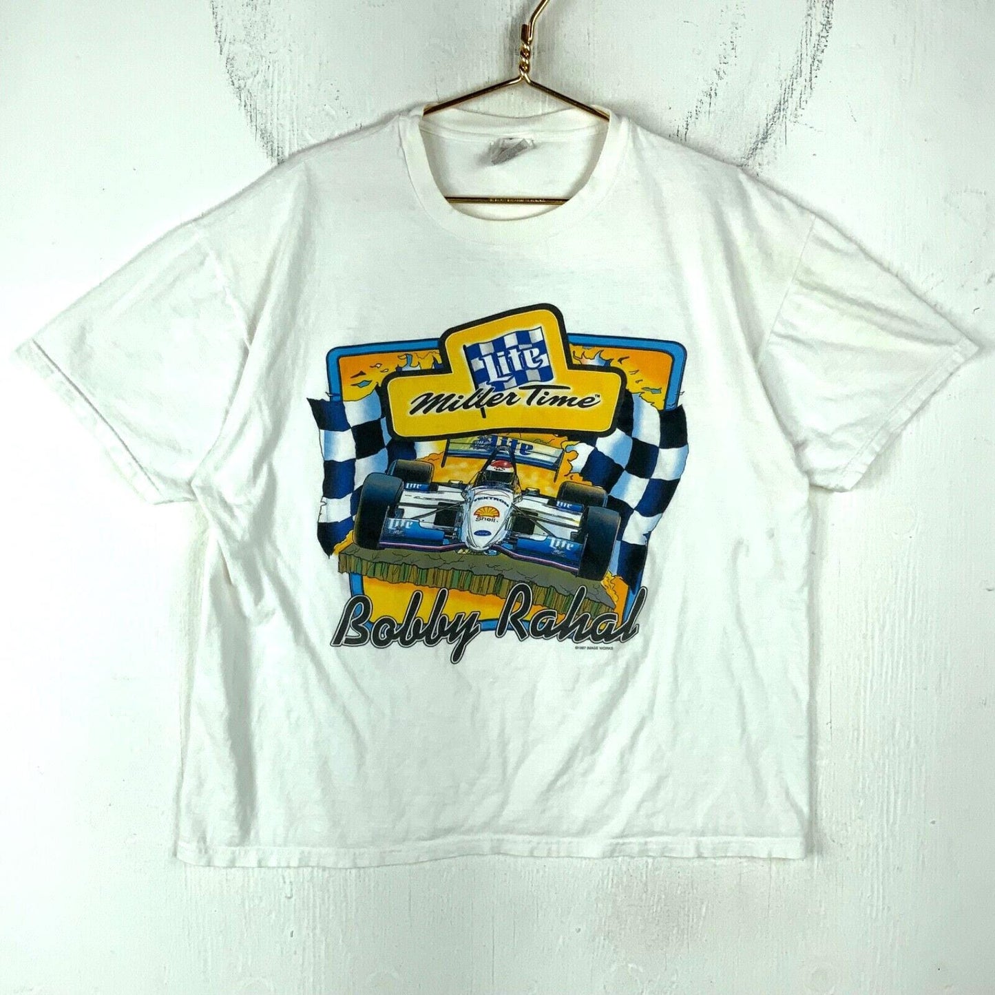 NHRA Drag Racing T-Shirt 1997 Bobby Rahal Miller Lite XL