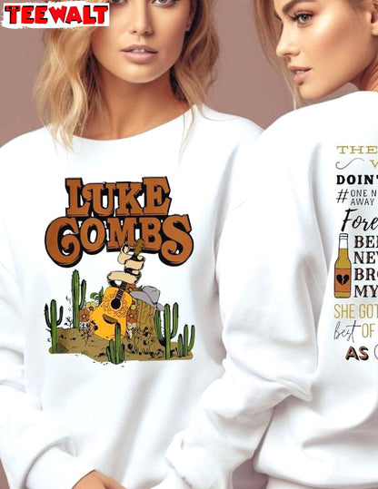 Luke Combs World Tour Inspirational Shirt, Neutral Country Music Sweatshirt Unisex Hoodie