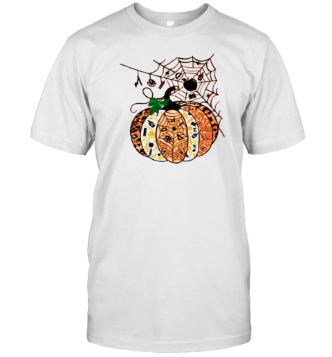 Halloween Pumpkins With Spider Webs T-Shirt