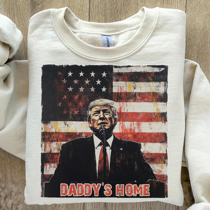 Daddy'S Home Trump 2024 Maga Supporter Graphic