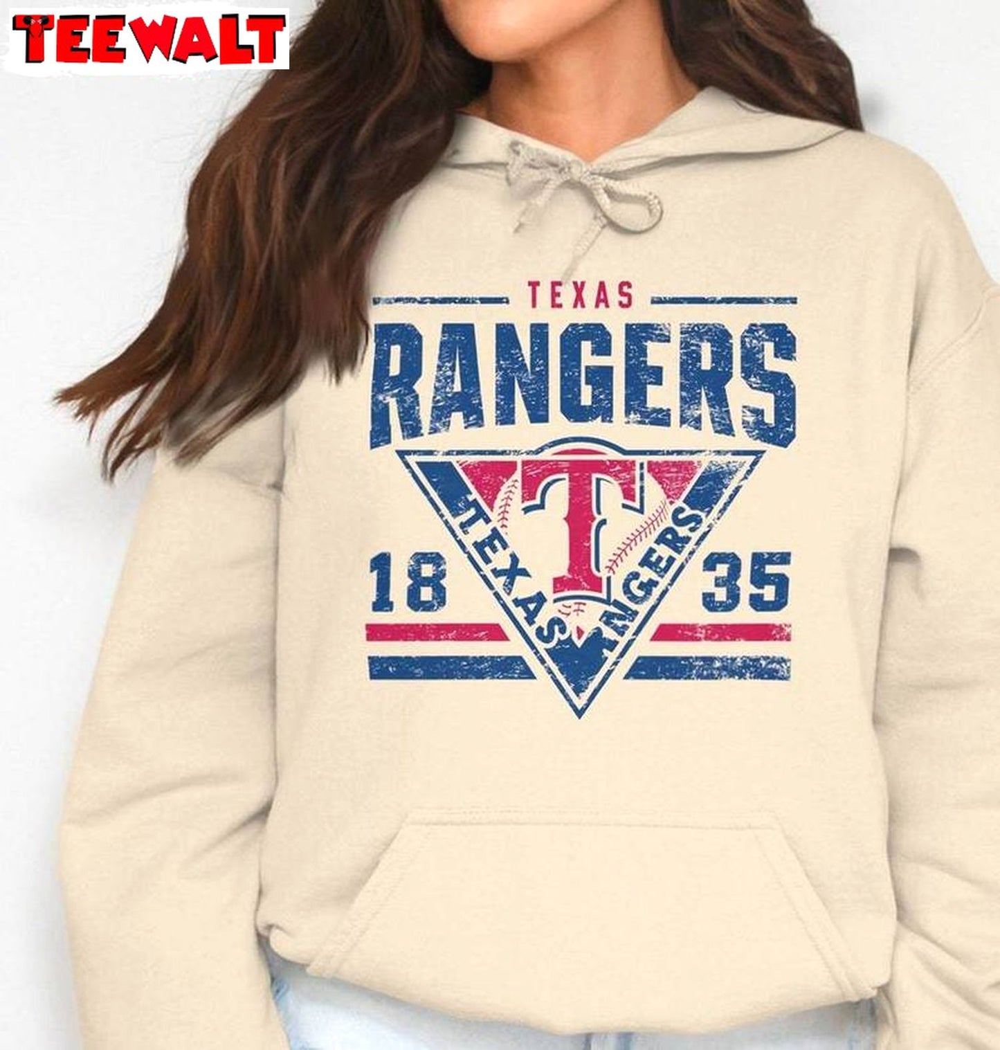 Texas Rangers Distressed Logo Unisex T Shirt, Trendy Texas Rangers Shirt Sweater