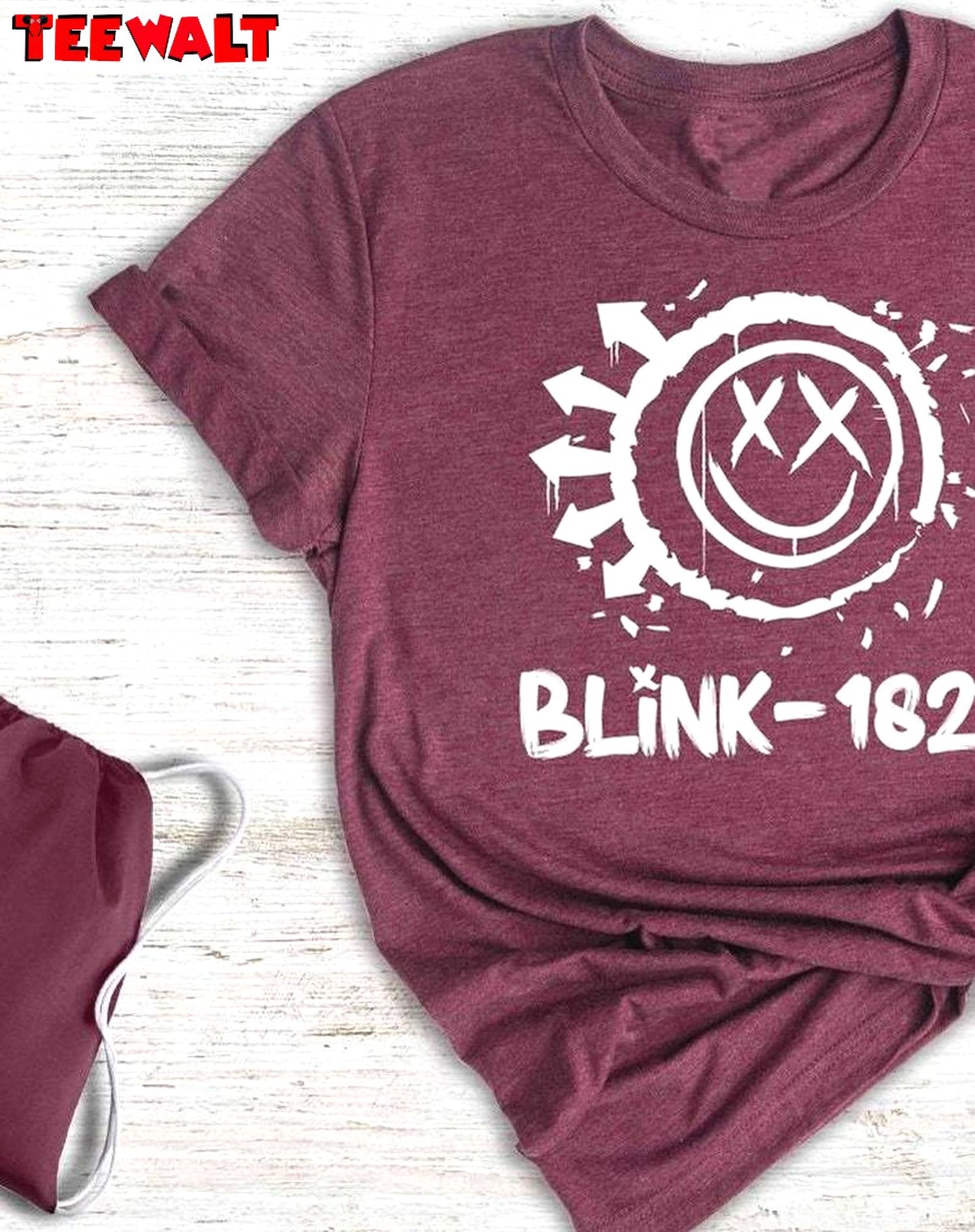 Cute Blink 182 Shirt, Smile Face Must Have Crewneck Long Sleeve