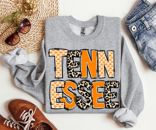 Tennessee Vols Leopard Football Shirt, Game Day Apparel