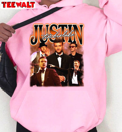 Retro Justin Timberlake Shirt, Must Have Short Sleeve Crewneck Gift For Fan