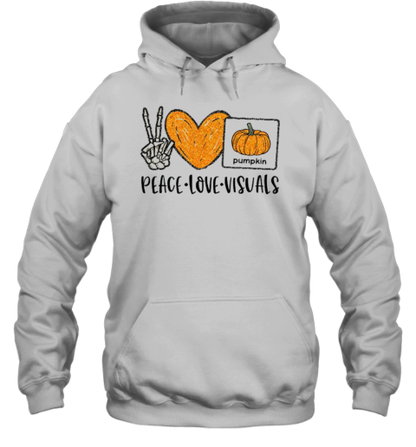 Peace Love Visuals Teacher T-Shirt