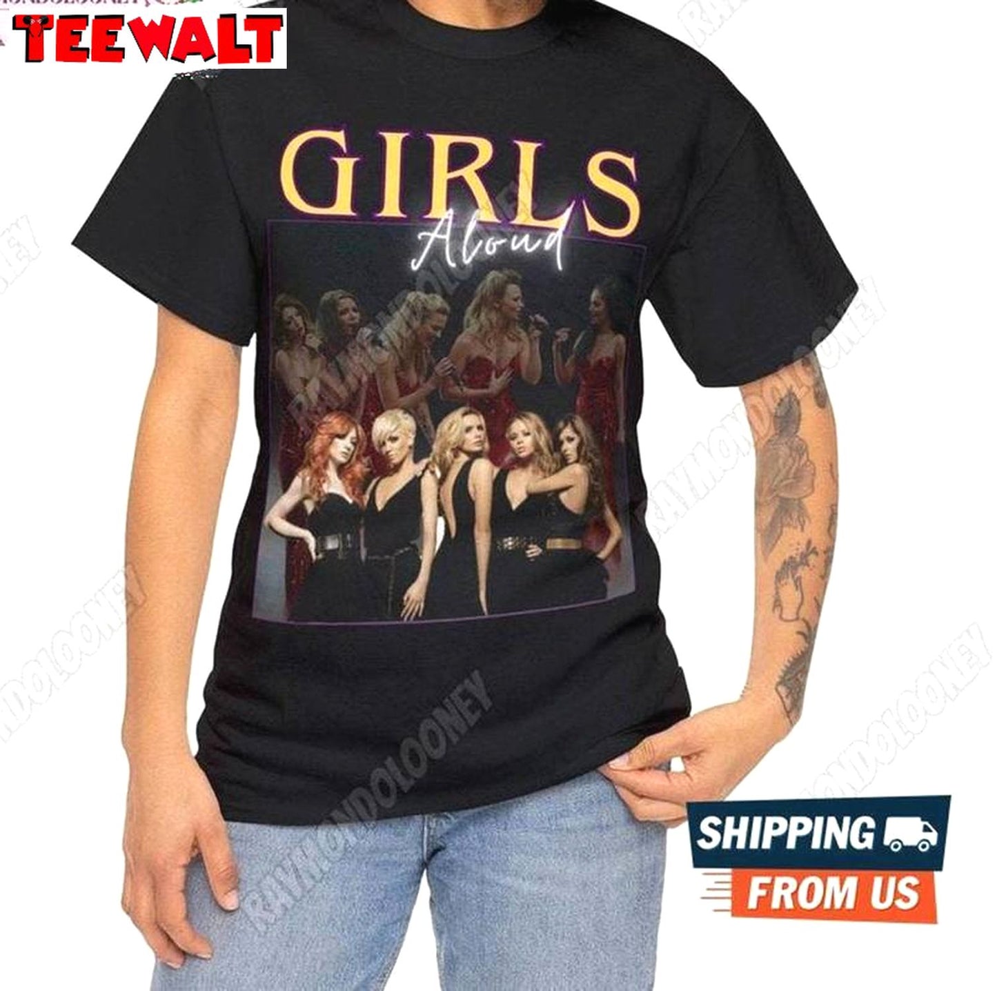 Comfort Girls Aloud Shirt, Limited 2024 Tour Girls Aloud Crewneck Long Sleeve