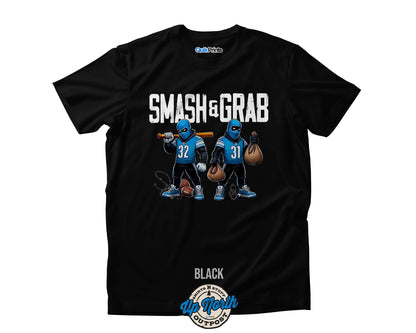 Smash And Grab Detroit Football Adult & Big Tall T-Shirts