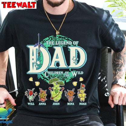 Comfort Breath Of The Wild T Shirt, Trendy The Legend Of Dad Children Of The Wild Shirt Sweater