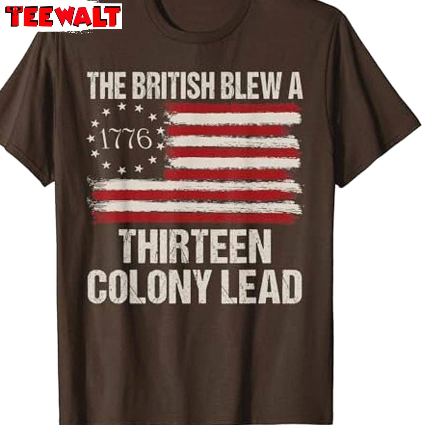 America Flag Modern Long Sleeve , Unique British Blew 13 Colony Lead