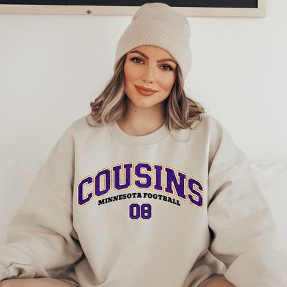 Kirk Cousins Minnesota Football Sweatshirt - Viking Crewneck Shirt