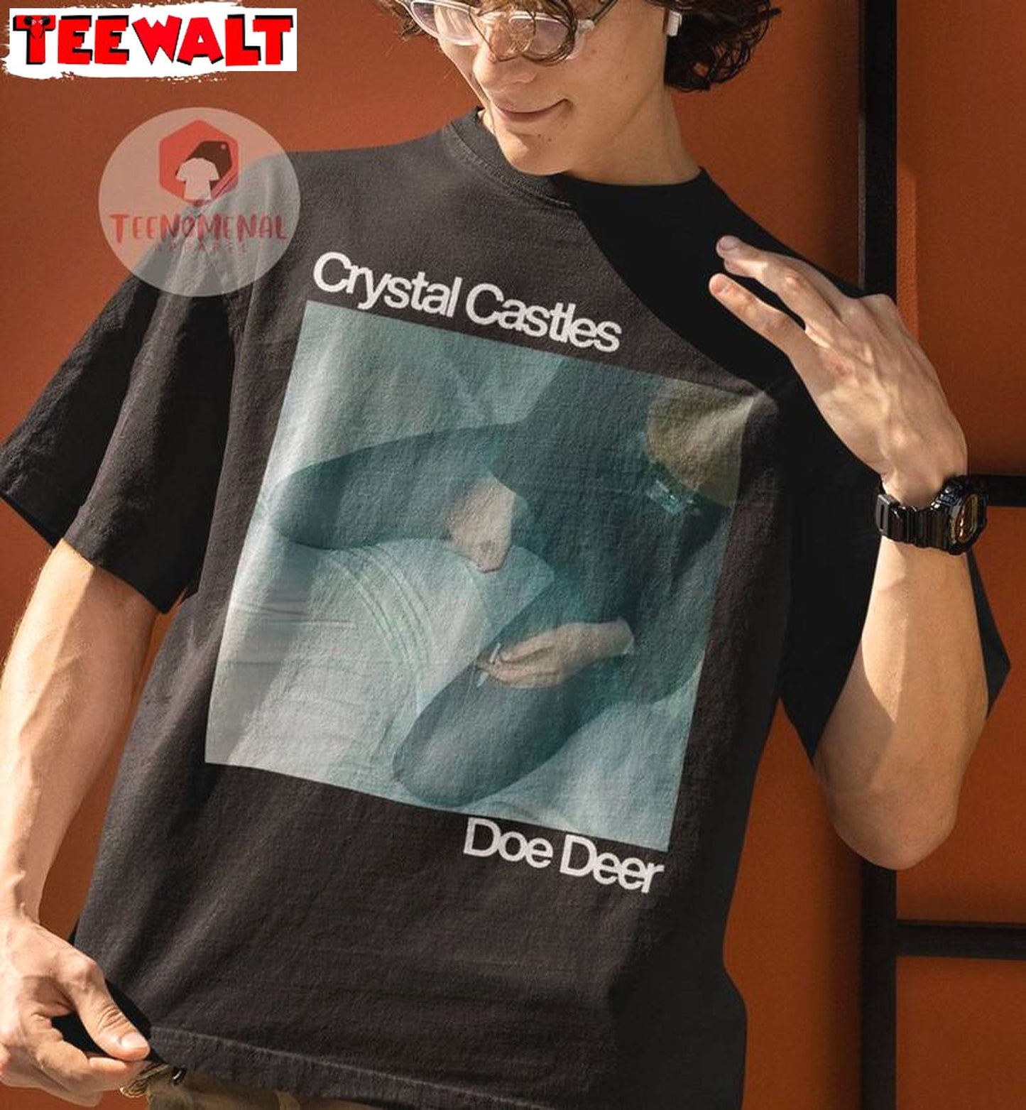 Cool Design Doe Deer Song Crewneck, Creative Crystal Castles