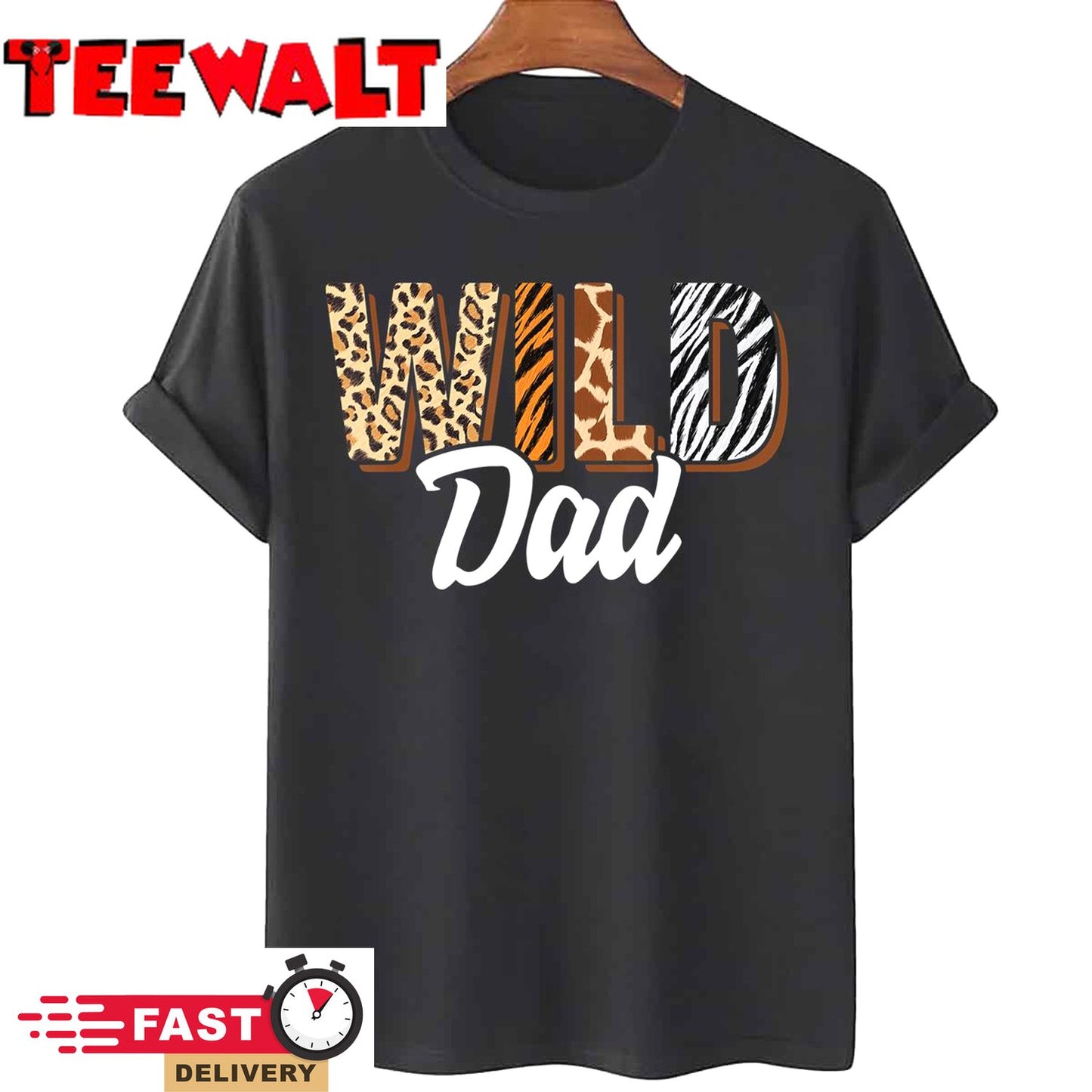 Wild Dad Zoo Born Two be Wild B-day Safari Jungle Animal T-Shirt