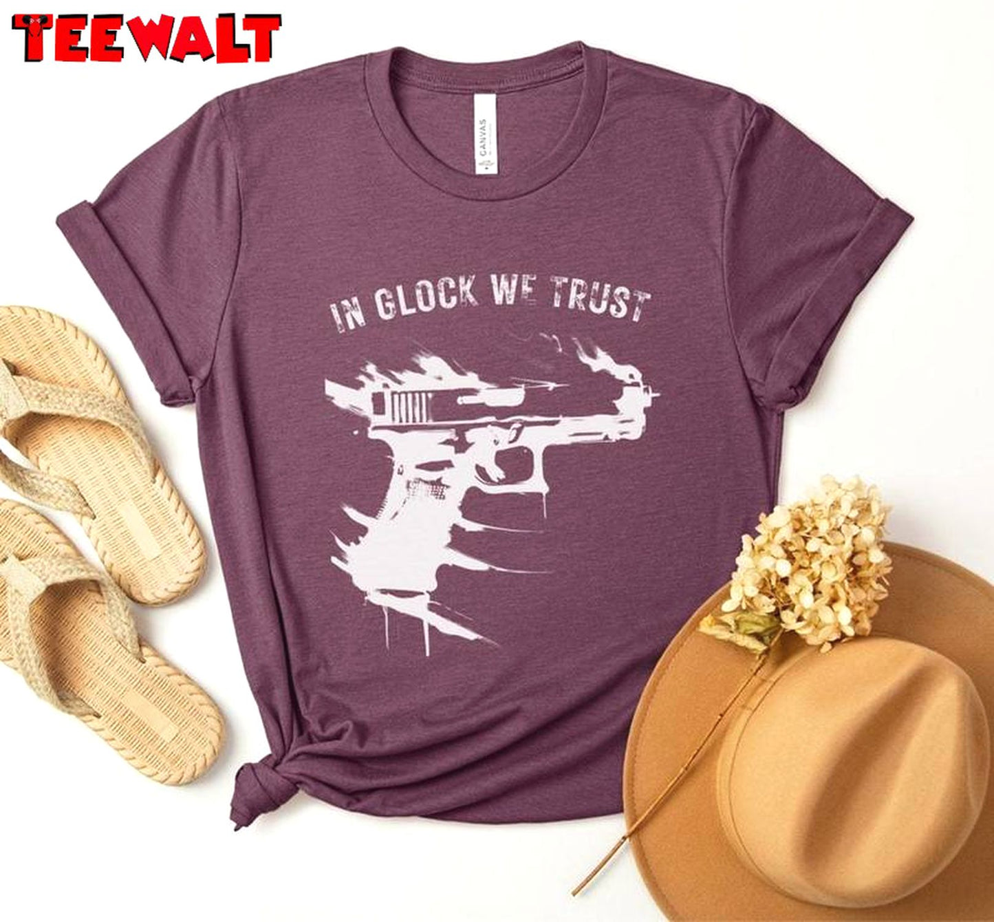 Limited Gun Short Sleeve , Trendy In Glock We Trust Shirt Unisex Hoodie