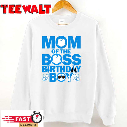 Mom And Dad Boss Birthday Boy Baby Family Party Decorations T-Shirt