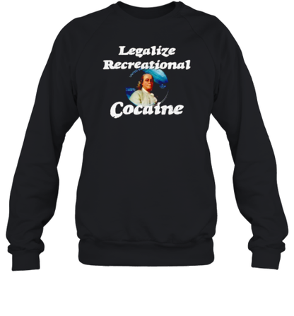 Benjamin Franklin Legalize Recreational Cocaine T-Shirt