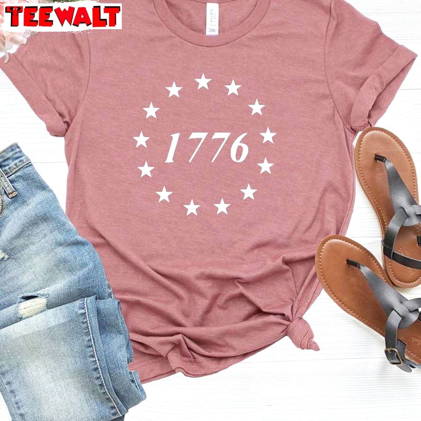 Independence Day Unisex Hoodie, Groovy 1776 Americas Version Shirt Crewneck