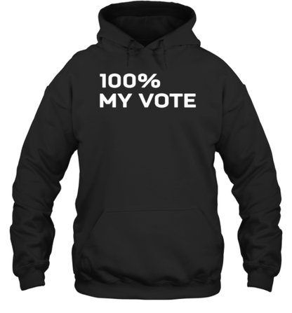 Amanda Gorman Wearing 100 My Vote T-Shirt